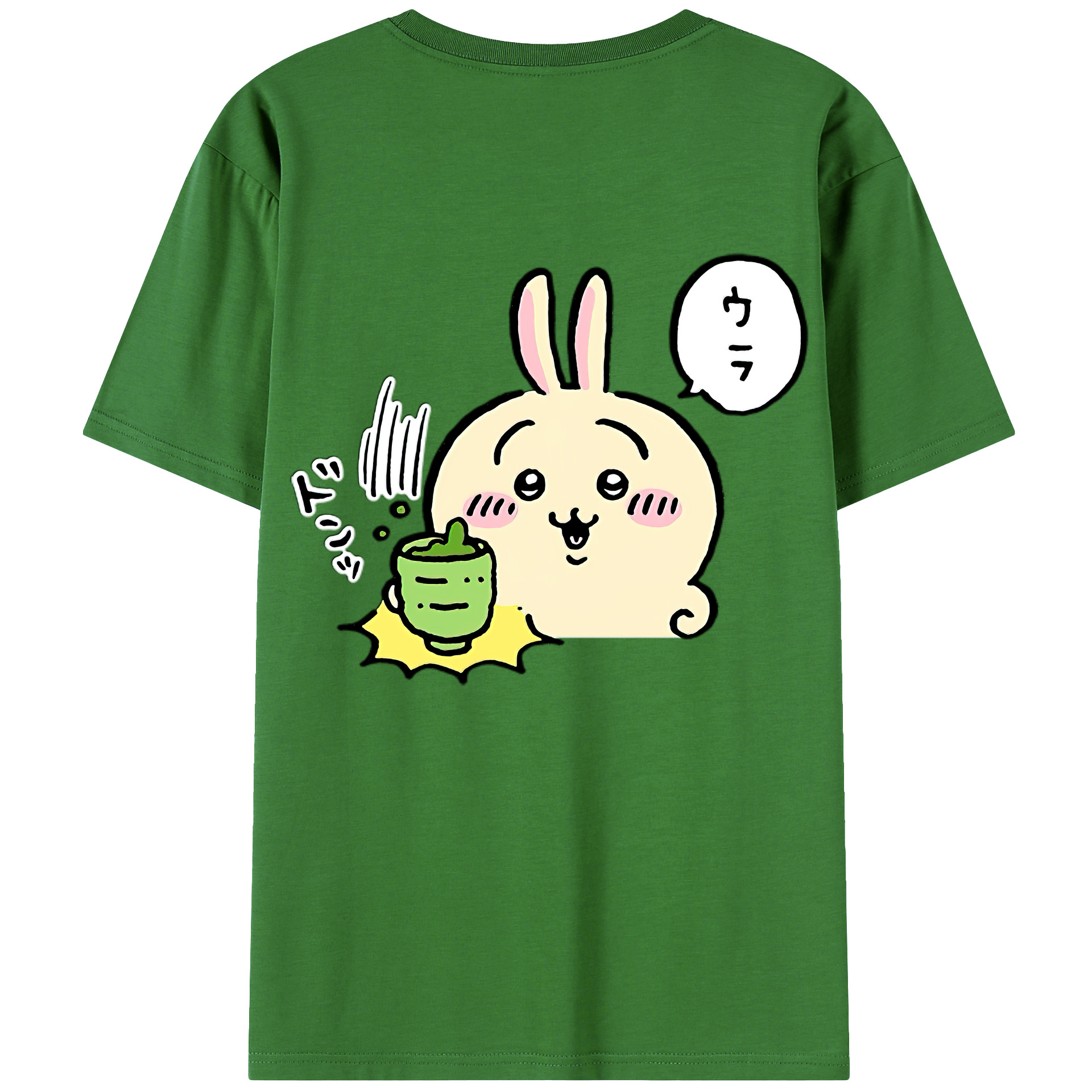（画像用） ちいかわ うさぎ Chii-kawa usagi レディース半袖Tシャツ(バックプリント)